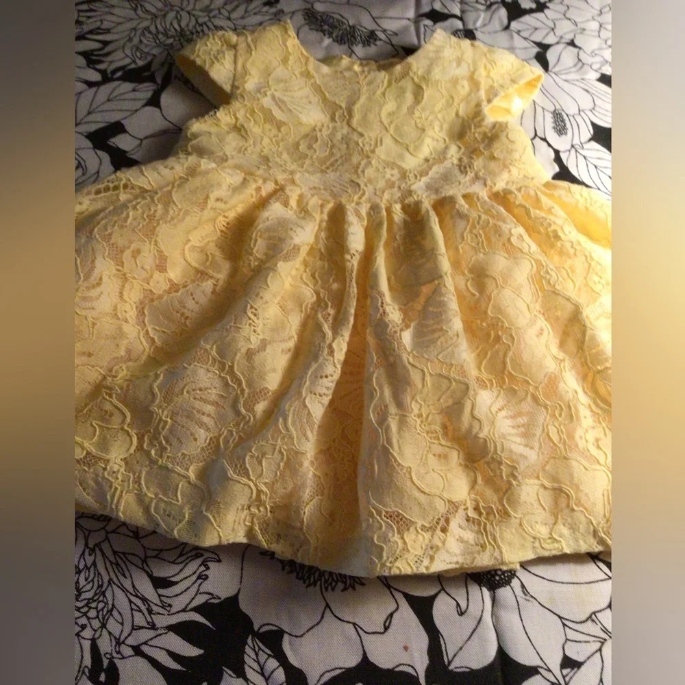 NEW THE CHILDREN’S PLACE YELLOW FORMAL DRESS FOR BABY GIRL